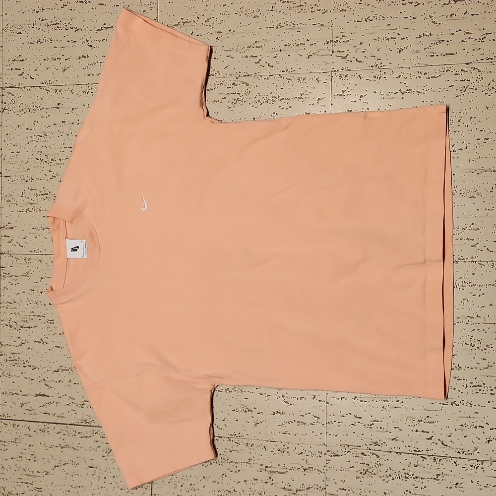 Nike Pink Metalic Swoosh Premium Oversized Crewneck T-Shirt